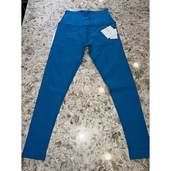 Beyond Yoga Pants - Beyond Yoga Spacedye High Waisted Midi Leggings Blue Heather Size M